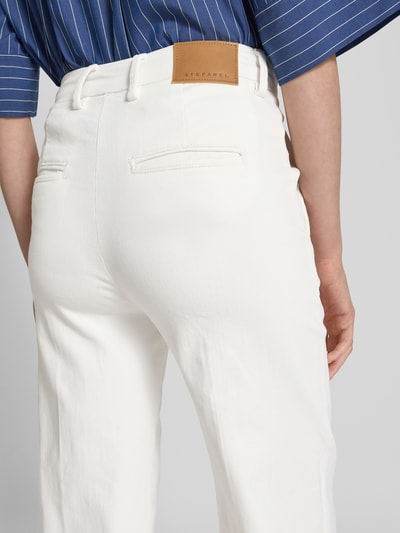 Stefanel Wide leg jeans met steekzakken Offwhite - 3