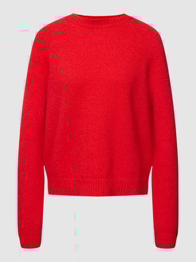 BOSS Strickpullover mit Rundhalsausschnitt Modell 'Febisan' Hellrot 2