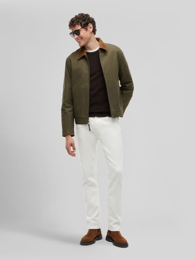 Tommy Hilfiger Regular Fit Pullover aus reiner Baumwolle                                                                                                                                                                                                                                                                                 Dunkelbraun 1