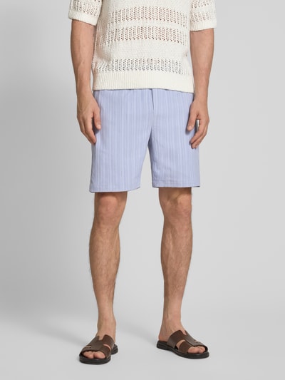 Scotch & Soda Regular fit sweatshorts met elastische band Lavendel - 4