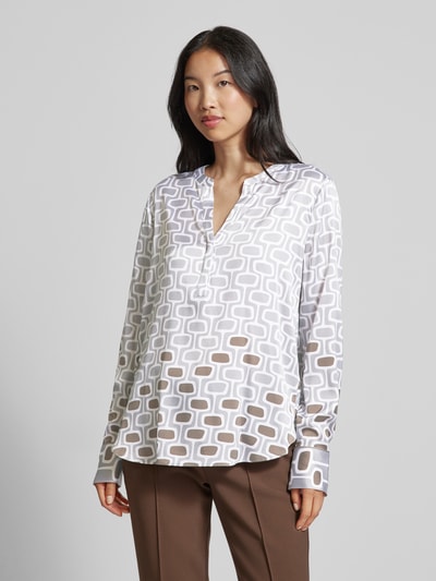 Herzensangelegenheit Blouse met tuniekkraag Zilver - 4