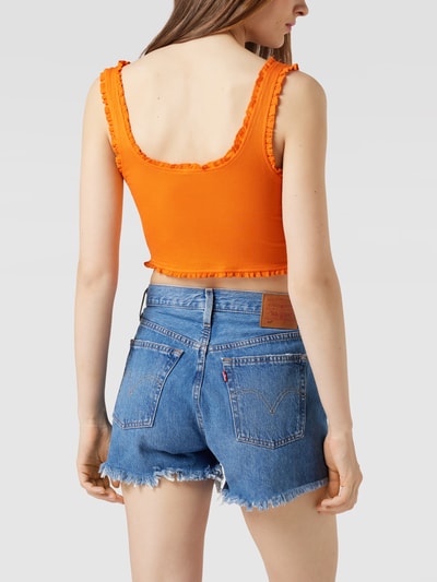 Only Crop Top mit Rüschen Orange 5