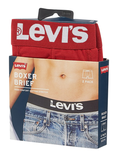 Levi's® Obcisłe bokserki z nadrukiem z logo Czerwony 2