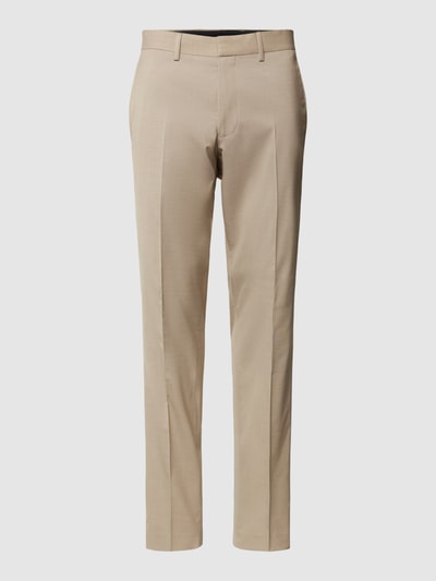 s.Oliver BLACK LABEL Regular fit pantalon met viscose Beige - 2