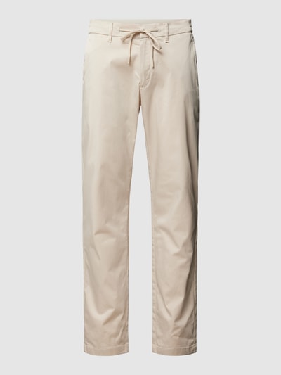 Bruun & Stengade Regular fit broek met tunnelkoord, model 'INGOLF' Offwhite - 2