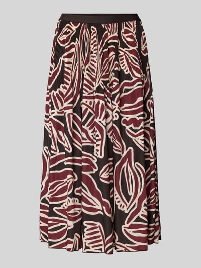 OPUS Midirok met elastische band, model 'Ribane' Donkerrood - 2