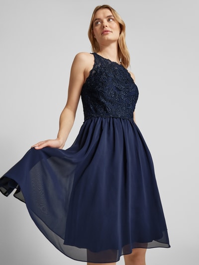 Hey Kyla Cocktailkleid mit Zierbesatz Dunkelblau 3