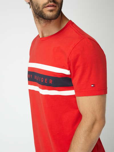 Tommy Hilfiger T-Shirt mit Logo-Print Rot 5