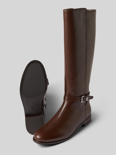 Lauren Ralph Lauren Stiefel aus echtem Leder Modell 'Brooke' Dunkelbraun 4