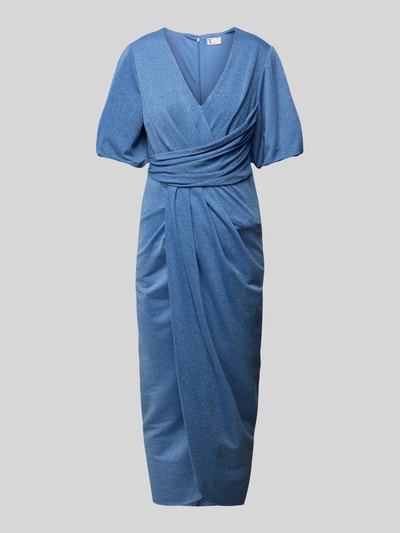 V by Vera Mont Cocktailjurk in wikkellook Lichtblauw - 2