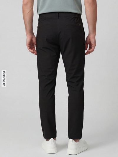 Brax Tapered Fit Stoffhose mit Viskose-Anteil Modell 'Phil' Black 5