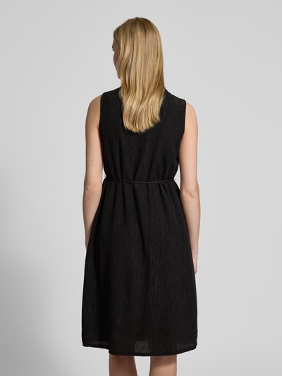 s.Oliver BLACK LABEL Knielange jurk van lyocellmix Zwart - 5