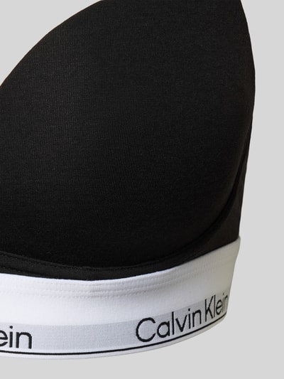 Calvin Klein Underwear Push-up-bh met label in band Zwart - 2