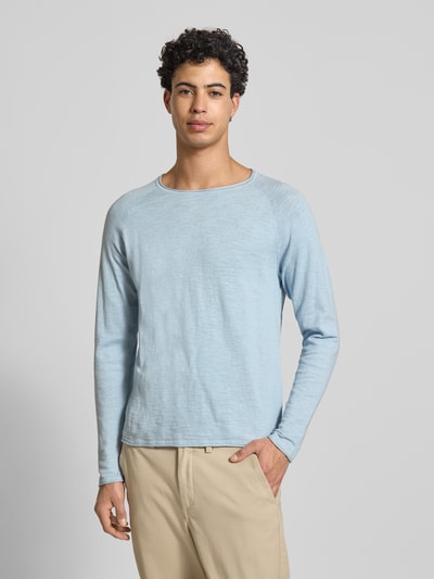 JACK & JONES Regular Fit Longsleeve mit Logo-Patch Modell 'Breeze' Hellblau 4