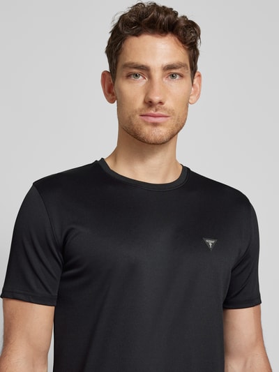 Guess T-Shirt mit Label-Patch Black 3