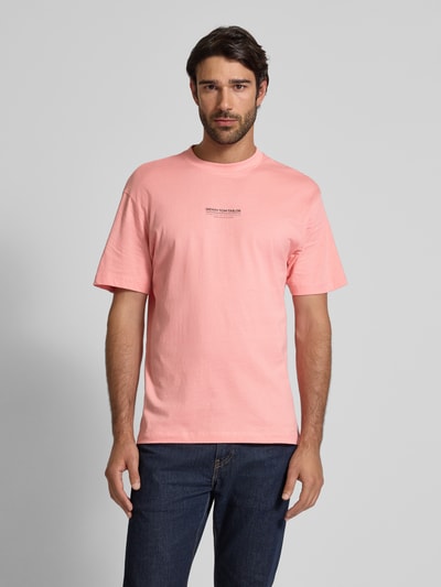 Tom Tailor Denim Relaxed Fit T-Shirt  aus reiner Baumwolle Rosa 4