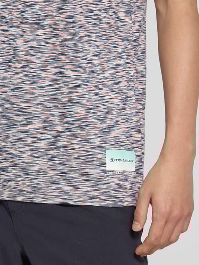 Tom Tailor Regular Fit T-Shirt aus reiner Baumwolle Hellgrau Melange 3