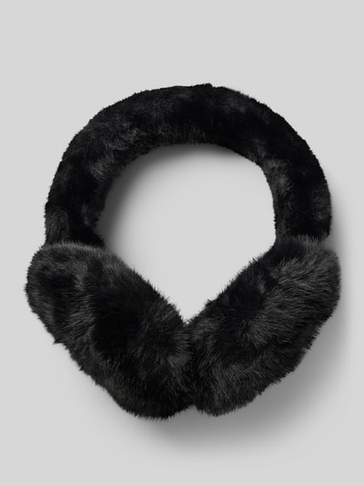 Produktfoto, czarne, miękkie nauszniki o klasycznym kształcie z futra sztucznego, Ohrenwärmer aus Kunstfell Modell 'Soft XXL Earwarmer' von Kurt Beines, damskie
