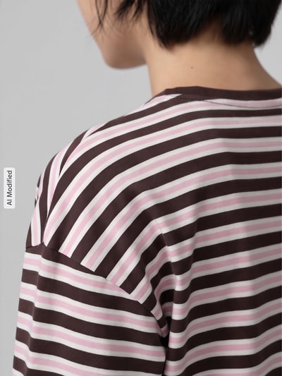 ONLY Boxy Fit Langarmshirt aus reiner Baumwolle Modell 'SOPH' Rosa 3