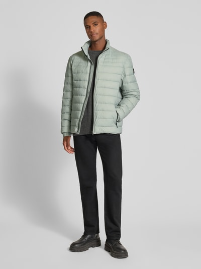 BOSS Orange Slim Fit Steppjacke mit Stehkragen Modell 'ODEN2' Mint 1