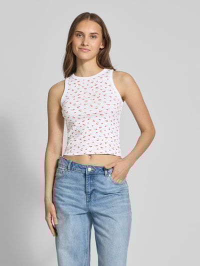 Review Tanktop met ribboorden Wit - 4