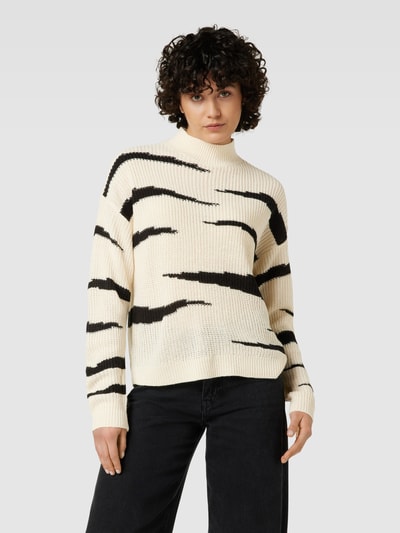 Vila Gebreide pullover met turtleneck, model 'LUANA' Offwhite - 4