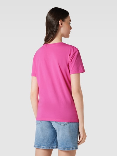 Jake*s Casual T-shirt z wyhaftowanym motywem Różowy 5