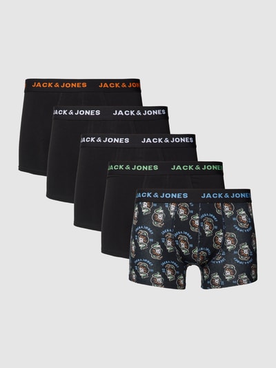 Jack & Jones Boxershort in een set van 5 stuks, model 'SUBOO' Zwart - 1