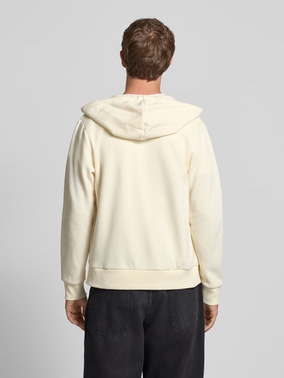 Jack & Jones Sweatjacke mit Kapuze und Label-Print Modell 'MAKOTO' Offwhite 5