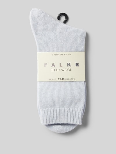 Falke Sokken met hoogwaardige mix van wol en kasjmier, model 'COSY WOOL' Lichtblauw - 3