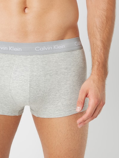 Calvin Klein Underwear Obcisłe bokserki w zestawie 3 szt. — krótkie nogawki Średnioszary melanż 7