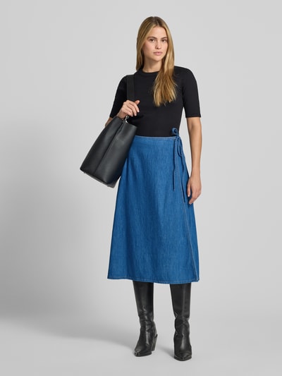 s.Oliver RED LABEL Ausgestellter Midi-Rock Marine 1