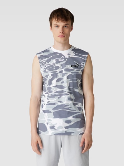 PUMA PERFORMANCE Tanktop met all-over print, model 'Summer Splash' Zwart - 4