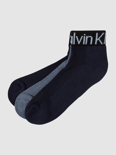 CK Calvin Klein Quarter-Socken im 3er-Pack Blau 1