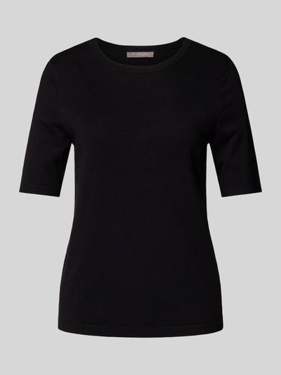 Christian Berg Woman Selection Strickshirt mit Rundhalsausschnitt Black 2