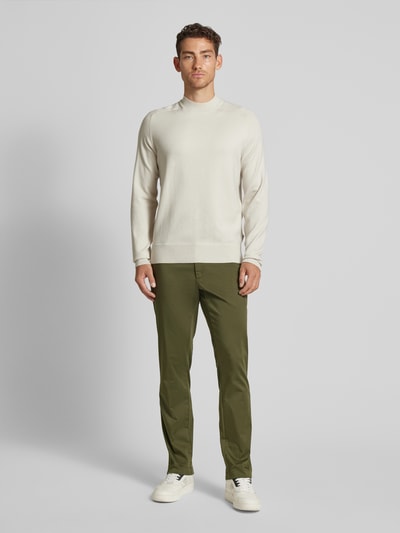 Carl Gross Chino met steekzakken, model 'Tomme' Lichtgroen - 1