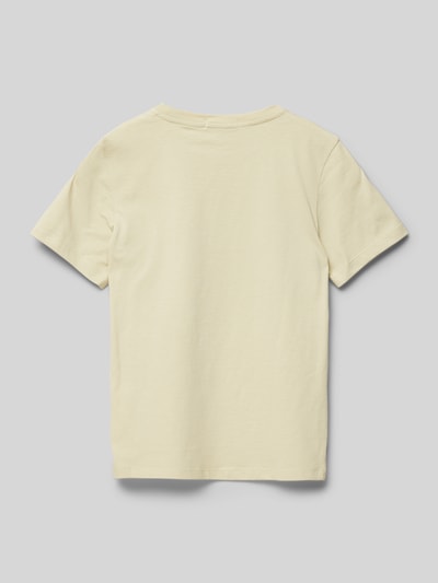 Calvin Klein Jeans T-Shirt mit Label-Print Beige 3