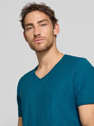 MCNEAL T-Shirt mit V-Ausschnitt Petrol 3