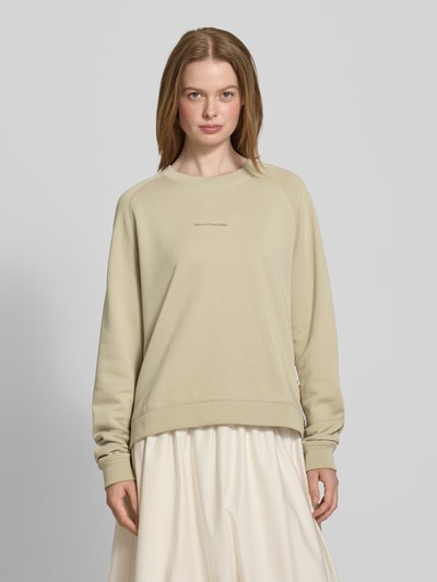 Marc O'Polo Denim Oversized Sweatshirt mit Label-Print Schilf 4
