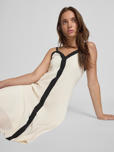 Lauren Ralph Lauren Mini-jurk met V-hals, model 'KOLORA' Offwhite - 3