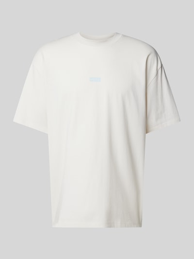 Hugo Blue Oversized T-Shirt mit Label-Detail Modell 'Nalono' Offwhite 2