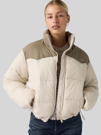 Levi's® Regular Fit Steppjacke mit Logo-Detail Modell 'PALMER' Ecru 1