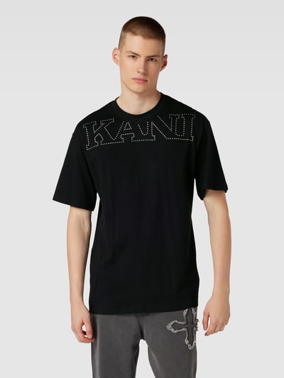 KARL KANI T-shirt z nadrukiem z logo Czarny 4
