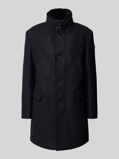 JOOP! Collection Kurzmantel aus Woll-Mix Modell 'Mikos' Dunkelblau 2