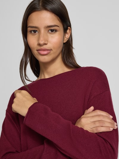 Brax Wollen pullover met kasjmier, model 'STYLE.LIZ' Bordeaux - 3