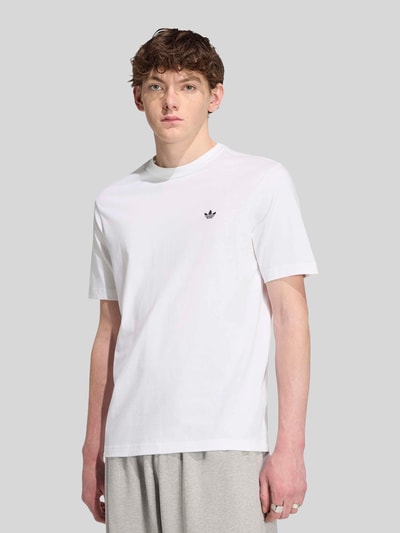 adidas Originals Regular Fit T-Shirt aus reiner Baumwolle Weiss 4