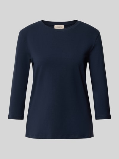 Productfoto, donkerblauw Regular Fit 3/4-shirt uit mix van modal en katoen, gladde textuur, Weekend Max Mara Regular Fit 3/4-shirt uit mix van modal en katoen van Weekend Max Mara