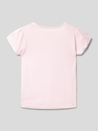 Blue Seven T-Shirt mit Motiv-Print mit Rüschenapplikation Rosa 3