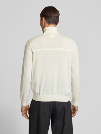 ARMANI EXCHANGE Golf z elastycznymi wykończeniami Biały 5