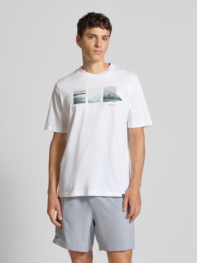 adidas Sportswear T-shirt met motiefprint Wit - 4